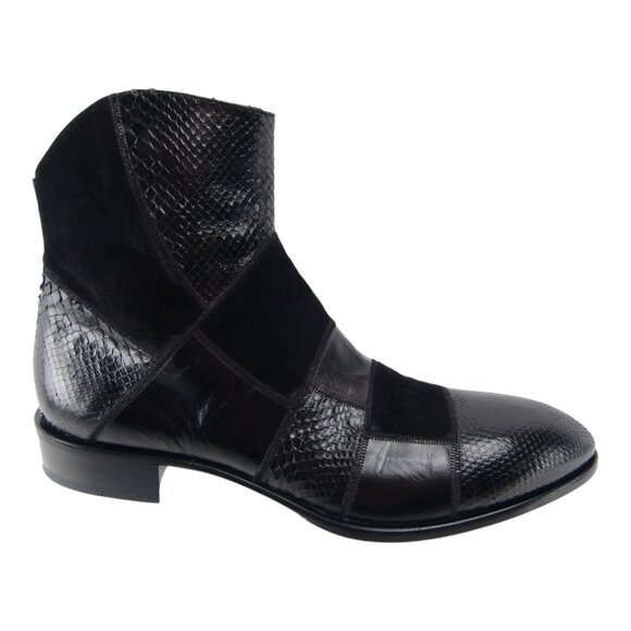 CESARE PACIOTTI ITALIAN HANDMADE FANCY PYTHON BOOTS US 12 NEW IN BOX main image 5